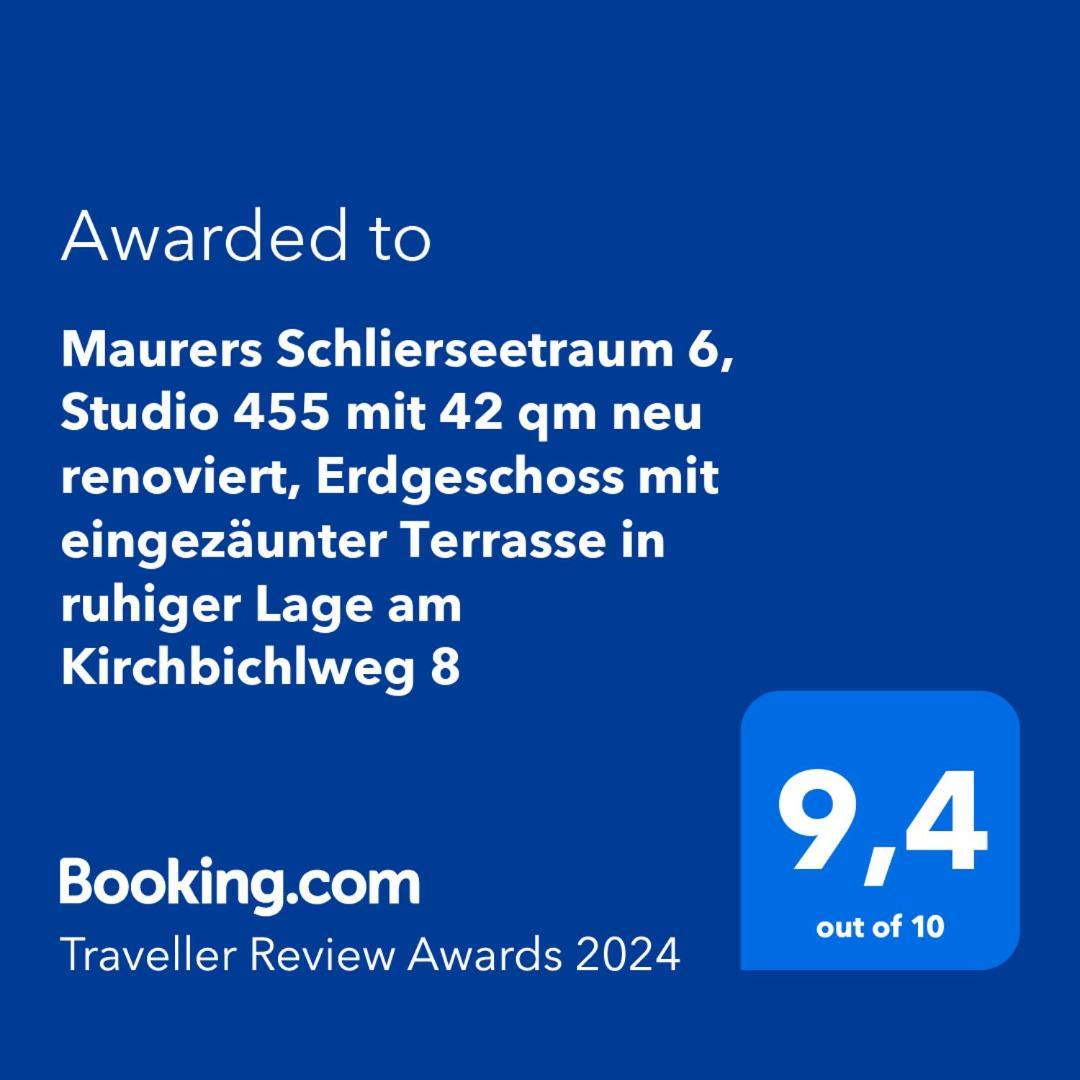 Maurers Schlierseetraum 6, Studio 455 Mit 42 Qm Neu Renoviert, Erdgeschoss Mit Eingezaeunter Terrasse In Ruhiger Lage Am Kirchbichlweg 8 外观 照片